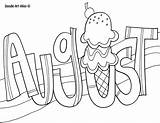 August Coloring Pages Printable  Word Searches sketch template