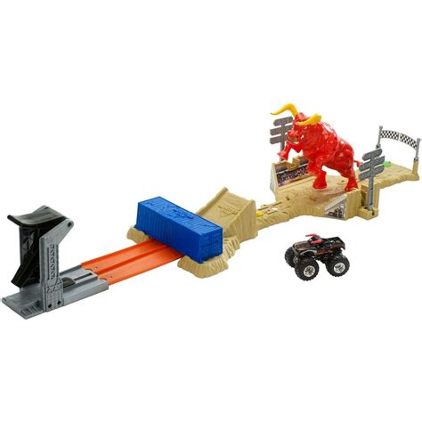 Hot Wheels Monster Jam El Toro Loco Showdown Play Set - Walmart.com - Walmart.com