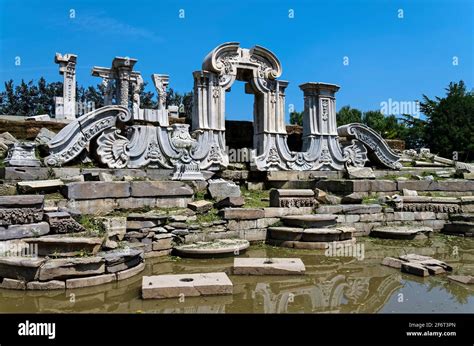 Ruins of the Old Summer Palace. Yuanmingyuan. Beijing. China Stock ...