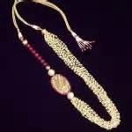 Multilayer pearl necklace with price ~ South India Jewels