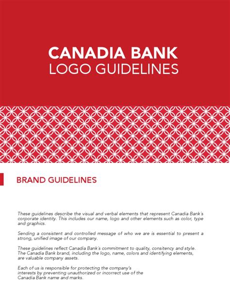 Canadia Bank Logo Guideline | PDF