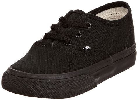 Vans Authentic Black Black Infant Toddler Shoes Boys Girls - Walmart.com