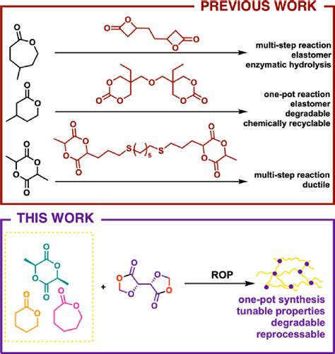 Previous reports of cross-linked polyester synthesis (top) contrasted... | Download Scientific ...