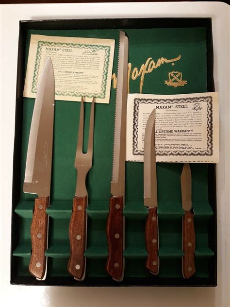 MAXAM STEEL Knife Set Vintage | eBay | Set vintage, Stainless steel knife set, Knife and fork set