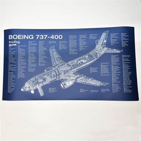 Aviation Poster of Boeing 737-400