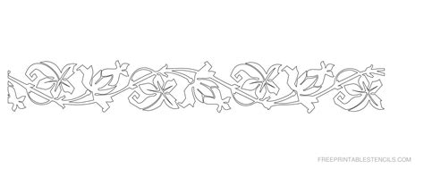 11 Free Printable Floral Border Stencils