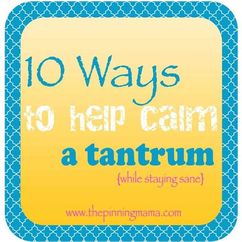 10 Tips to Help Calm a Tantrum • The Pinning Mama