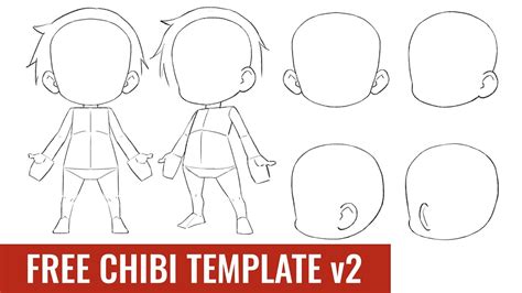 NEW Chibi TEMPLATE v2 (2022) 2.5 Heads Download Link in the Description - YouTube