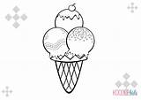 Ice Cream Cone Coloring Page At GetColoringscom  Free Printable sketch template