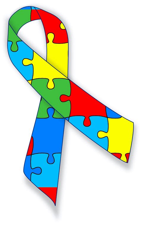 Autism Awareness Ribbon Vector - ClipArt Best