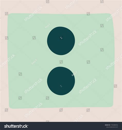 Colon Punctuation Mark Vector Art Illustration: vetor stock (livre de direitos) 1749388763 ...