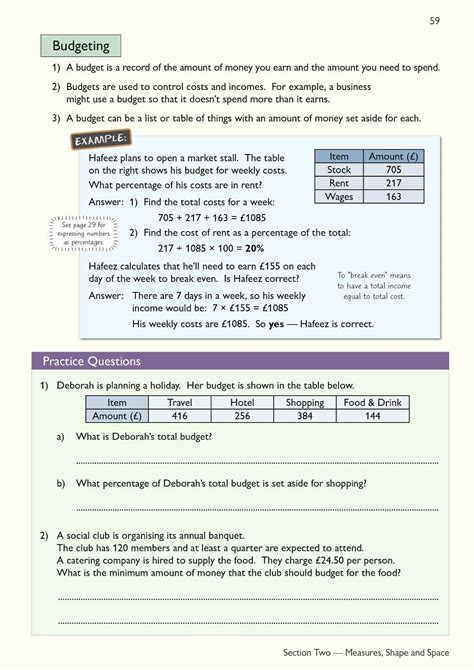 Functional Skills Maths Level 2 Study, Test and Revision Question Card – Books & Goods