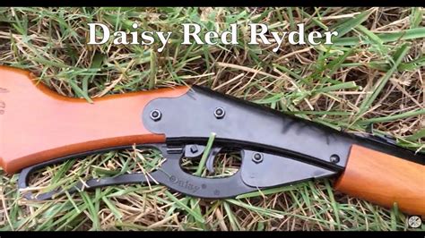 REVIEW - Daisy Red Ryder - Back Yard BB airgun - Classic - YouTube