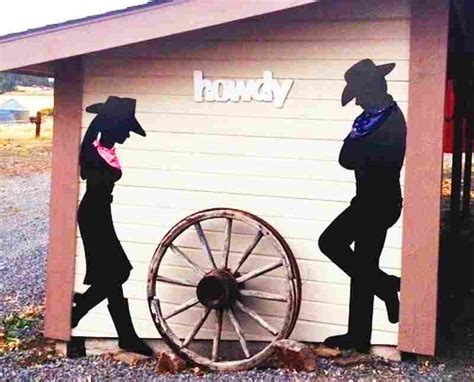 Cowboy-cowgirl-silhouette - Ignition Metal Art Design