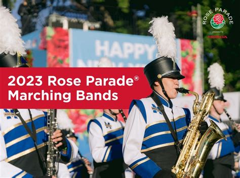 Pasadena Tournament of Roses Announces Bands Marching in 2023 Rose ...