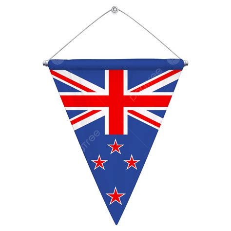 New Zealand Flag PNG Image, Triangle Pennant Flag New Zealand, New Zealand, Triangle, Pennant ...