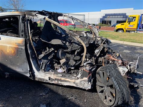 PHOTOS: Tesla driver survives fiery Model X crash in Fremont | abc7news.com