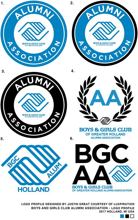 Boys and Girls Club Alumni Association Logo – Luxpiration