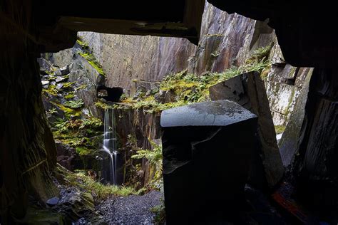 A landscape photographer's location guide to the hidden waterfall in Dinorwic Quarry, Snowdonia