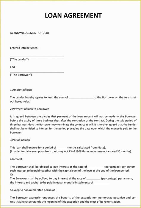 Loan Repayment Agreement Template Free Of Employee Repayment Agreement Template Advanced ...