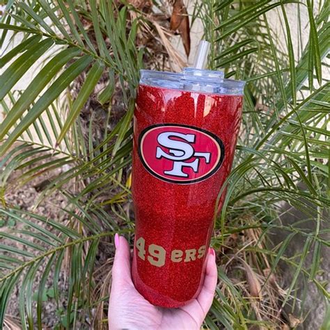 San Francisco 49ers Glitter Tumbler CUSTOMIZABLE - Etsy