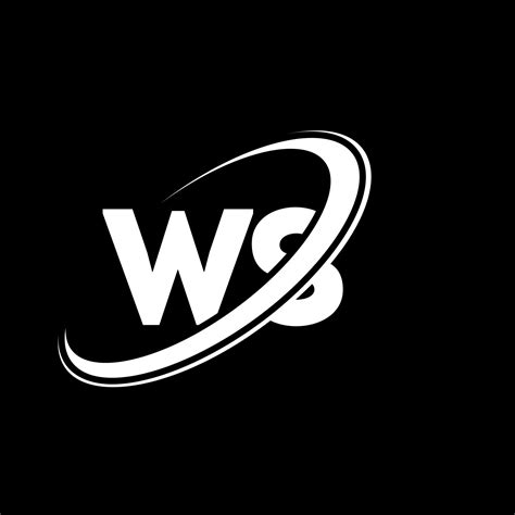 diseño del logotipo de la letra ws ws. letra inicial ws círculo ...