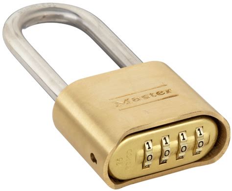 MASTER LOCK Combination Padlock, Resettable, Bottom Dial Location ...