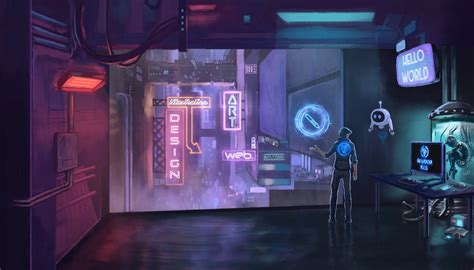 ArtStation - Cyberpunk animated loop