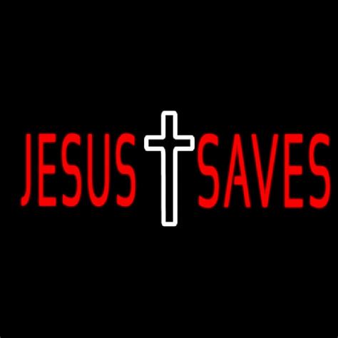 Custom Red Jesus Saves Neon Sign USA – Custom Neon Signs Shop – Neon ...