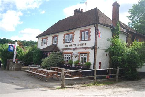 The White Horse, Hascombe © N Chadwick cc-by-sa/2.0 :: Geograph Britain ...