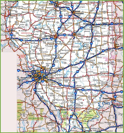 Map of Southern Illinois - Ontheworldmap.com