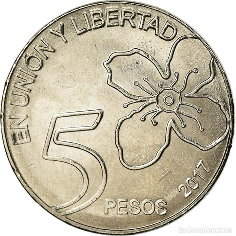 moneda, argentina, 5 pesos, 2017, sc, acero ino - Comprar Monedas ...