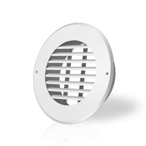 Wall-Mount Duct Grille Vent, White Steel, 6-Inch - AC Infinity