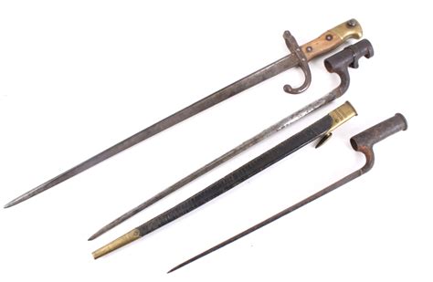 Sold Price: WWI French Triangular Rifle Bayonet Collection - December 6, 0119 10:00 AM MST