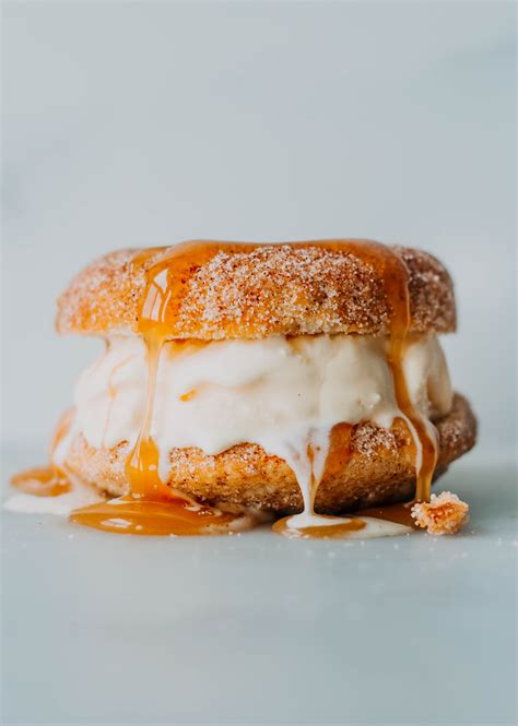 Cinnamon Sugar Donut Ice Cream Sandwich - The Sweet and Simple Kitchen