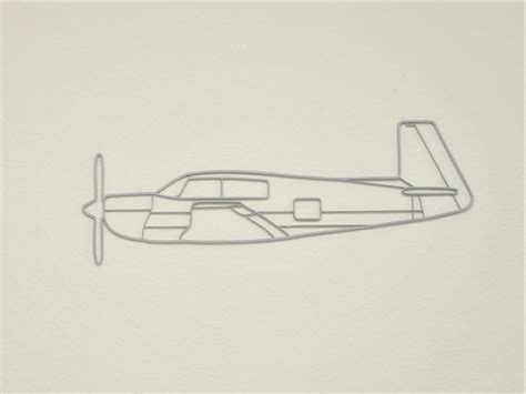 Mooney M20 J/K Airplane Silhouette Wall Art by SQ7700 | Download free STL model | Printables.com
