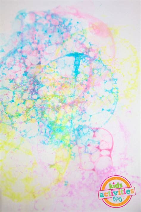 Bubble Art: Painting With Bubbles • Kids Activities Blog