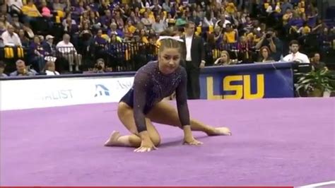 McKenna Kelley (LSU) 2016 Floor vs Oklahoma 9.725 | Gymnastics routines, Lsu, Mckenna