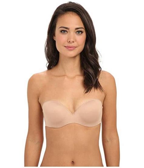 Le MYSTERE 2755 Sculptural Strapless Push-up Bra 32 D Natural 32d for sale online | eBay