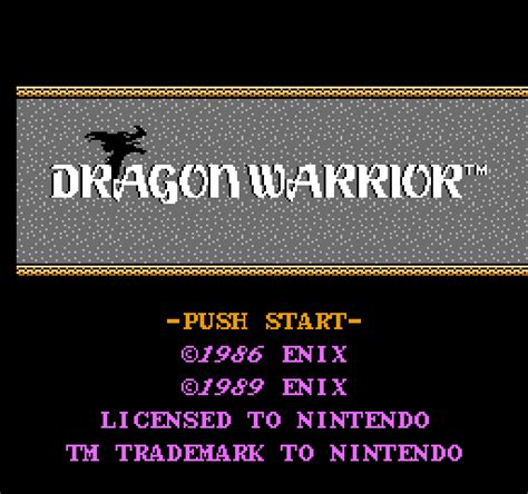 Dragon Quest (1986) by Chunsoft NES game