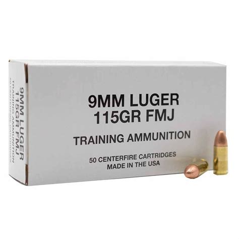 CCI Training Ammunition 9mm Ammo 115gr 50 Rounds