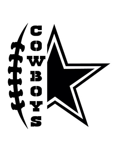 Dallas Cowboys Unique Football Star Custom Stencil FAST FREE - Etsy