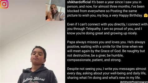 Shikhar Dhawan sends birthday wishes to his son in a heartfelt ...