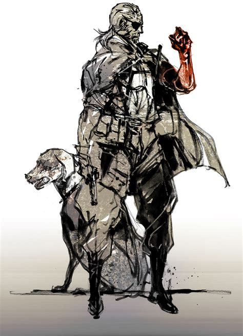 Big Boss & Dog Art - Metal Gear Solid V Art Gallery