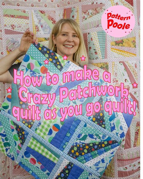 How to Quilt as you go: Crazy Patchwork Quilt - free tutorial. | Crazy patchwork quilt ...