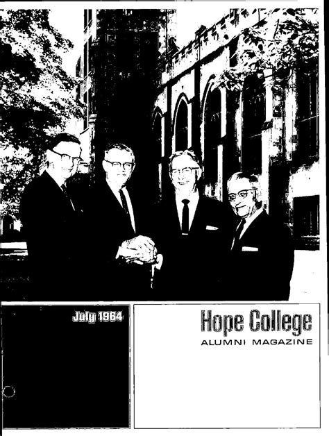 Hope college alumni magazine 1964 v17 3 july by Hope College Library ...