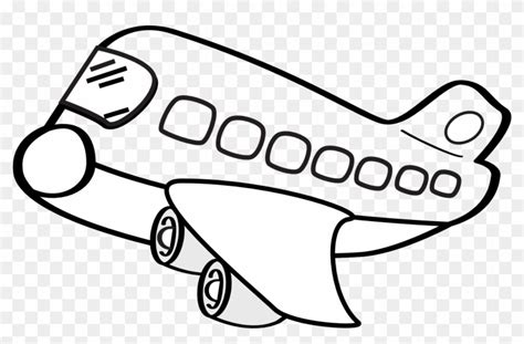 Airplane Clipart Black And White - Black And White Airplane Clip Art ...