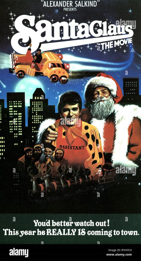 DUDLEY MOORE, DAVID HUDDLESTON MOVIE POSTER, SANTA CLAUS, 1985 Stock ...