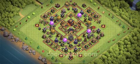 Farming Base TH10 with Link, Anti 3 Stars, Anti Air / Dragon - Clash of Clans 2023 - Town Hall ...