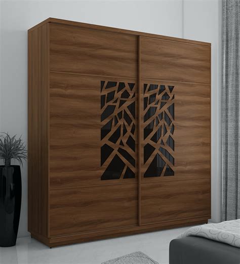 Buy Kosmo Autumn Wardrobe with 2 Sliding Doors in Walnut Bronze ...